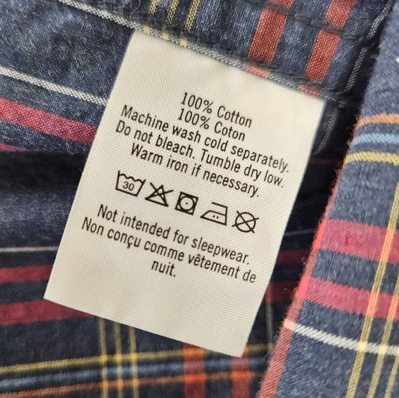 JANIE AND JACK Boys Plaid Button Up 12-18 Months - Picture 4 of 4